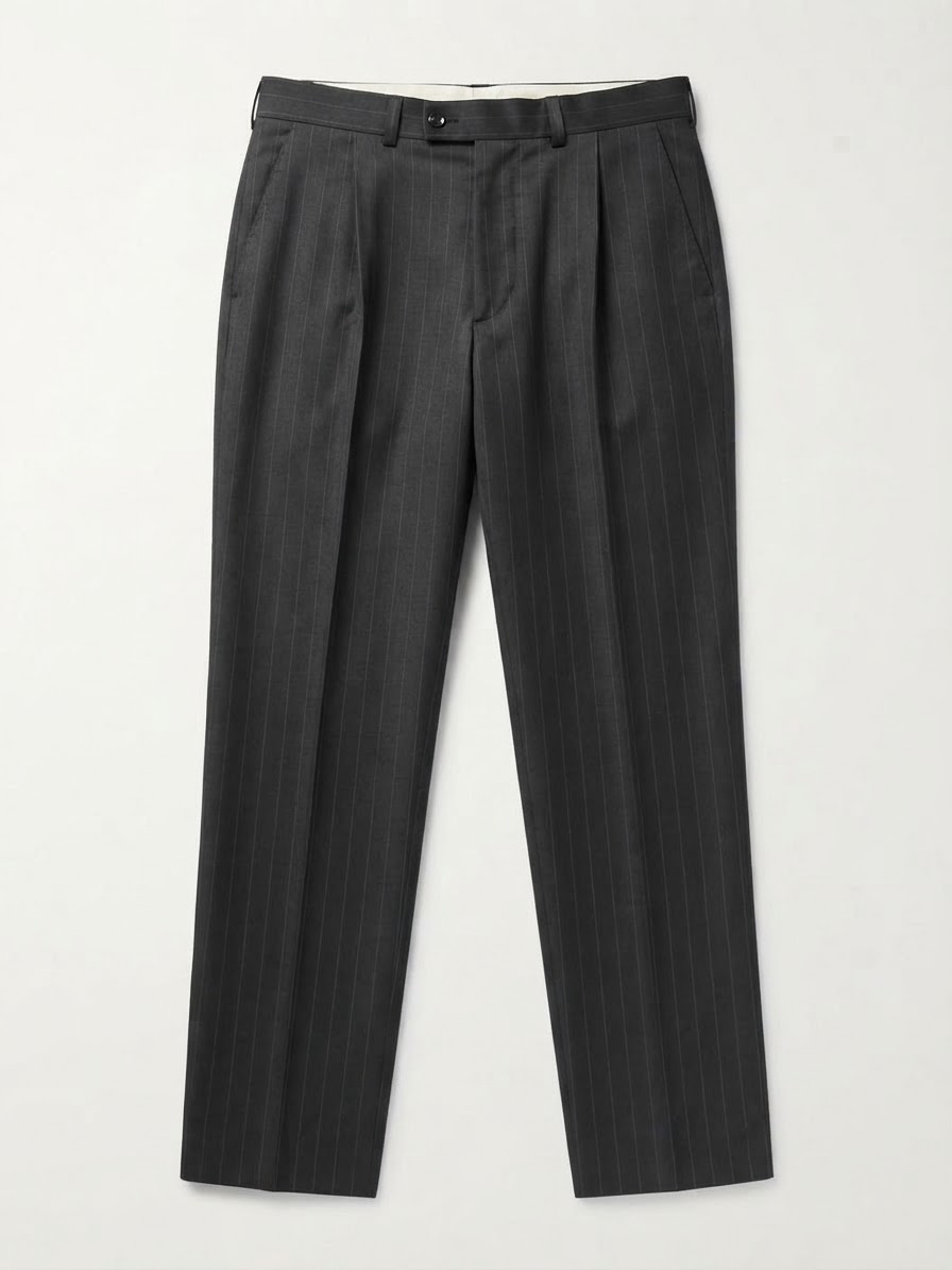 Dark grey pintstripe saint laurent